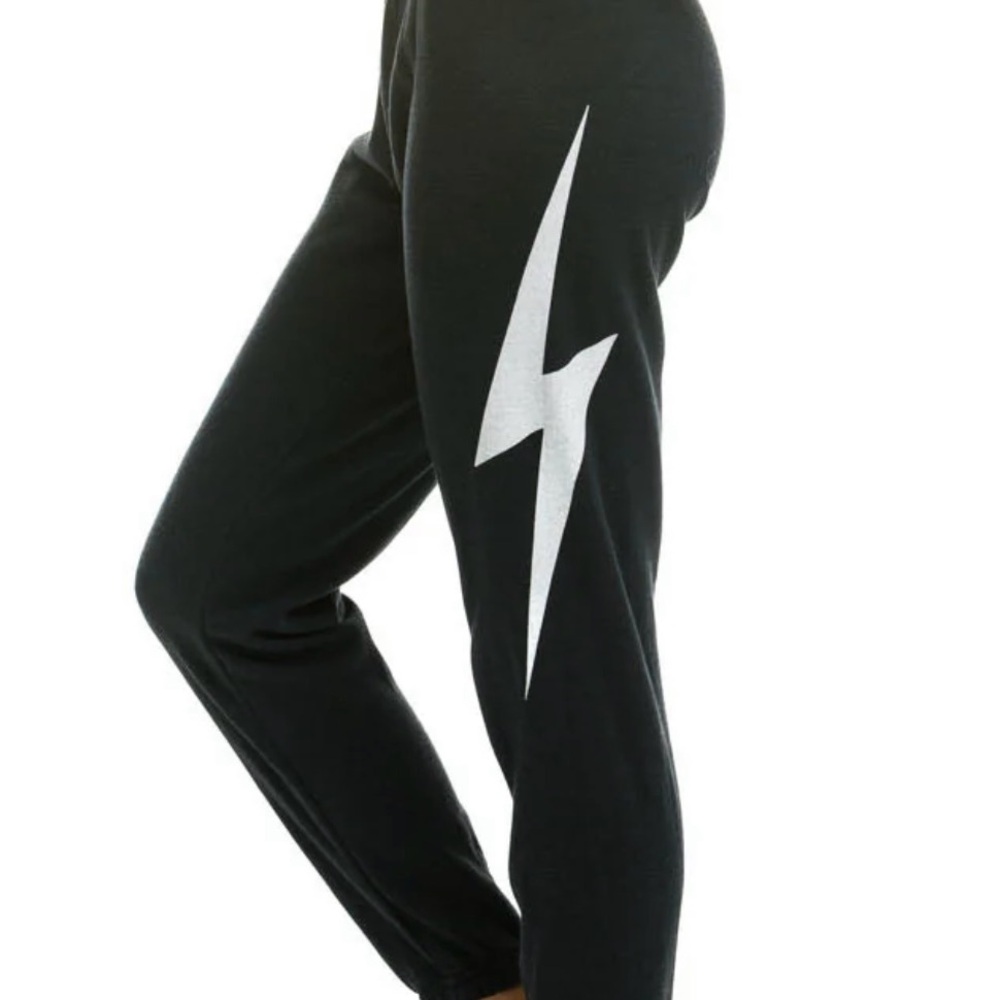 Aviator Nation sweatpants Bolt sz Large charcoal